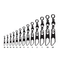 Mustad Barrel Swivel With Safety Snap
